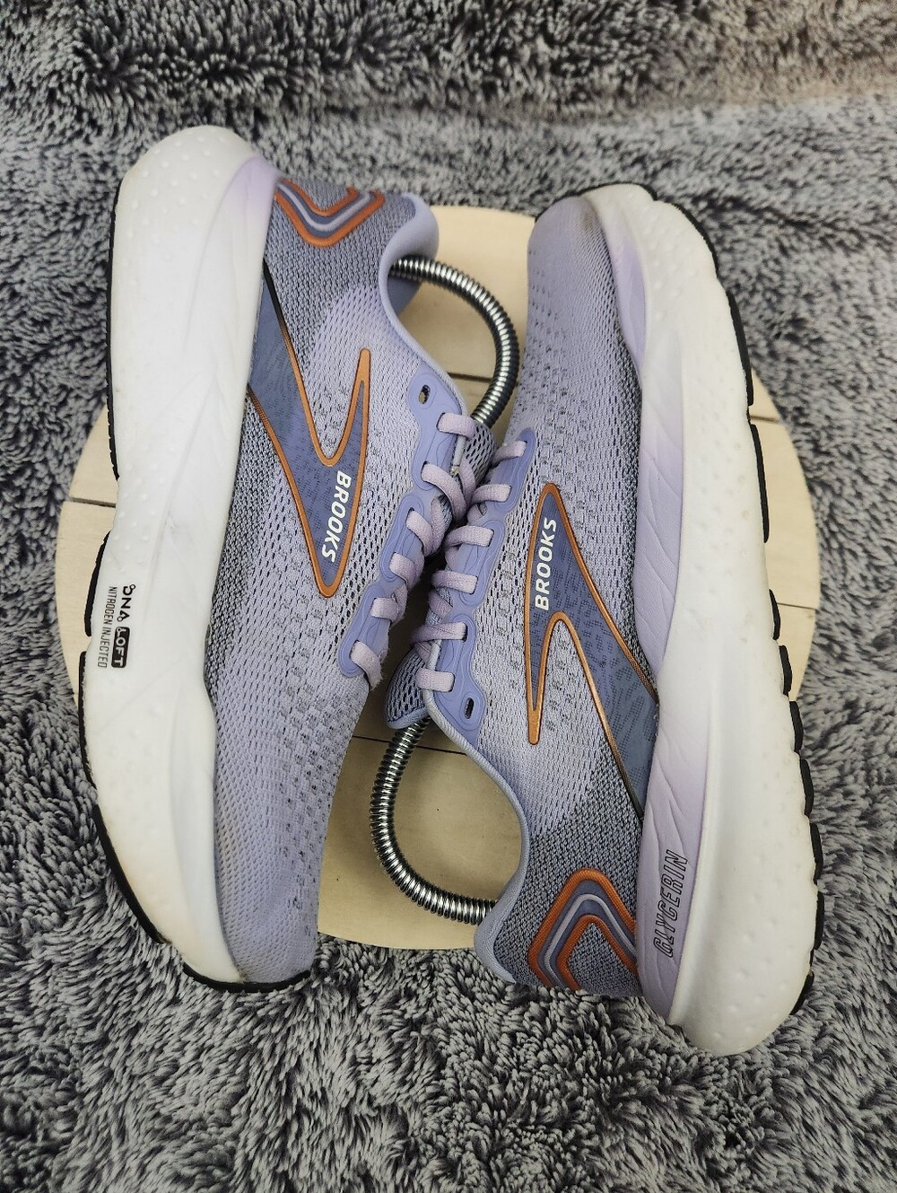 Brooks Glycerin GTS 21 Women's Size 9 Purple Running Shoes Sneakers - Picture 5 of 8